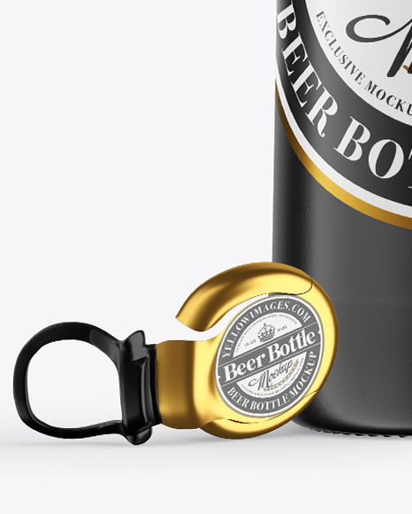 Ceramic Beer Bottle Mockup PSD #7
