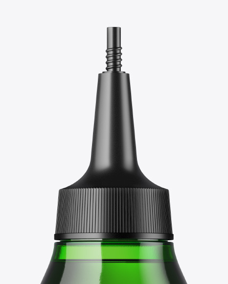 Green Glass Cosmetic Bottle Mockup Green Glass Cosmetic Bottle Mockup