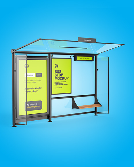 Bus Stop Mockup PSD #2