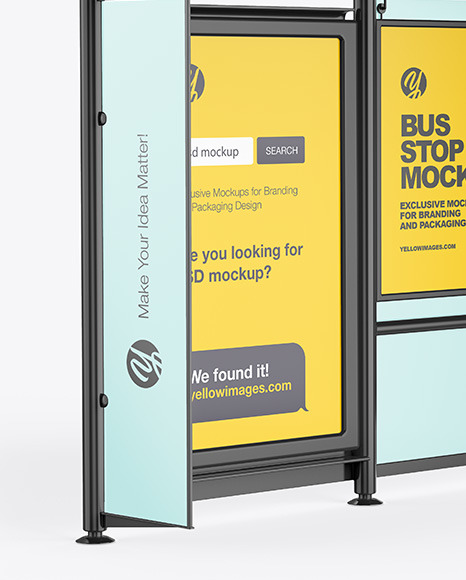 Bus Stop Mockup PSD #6