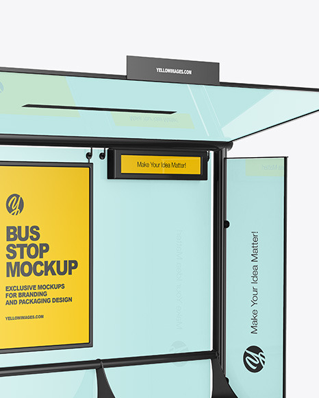 Bus Stop Mockup PSD #7