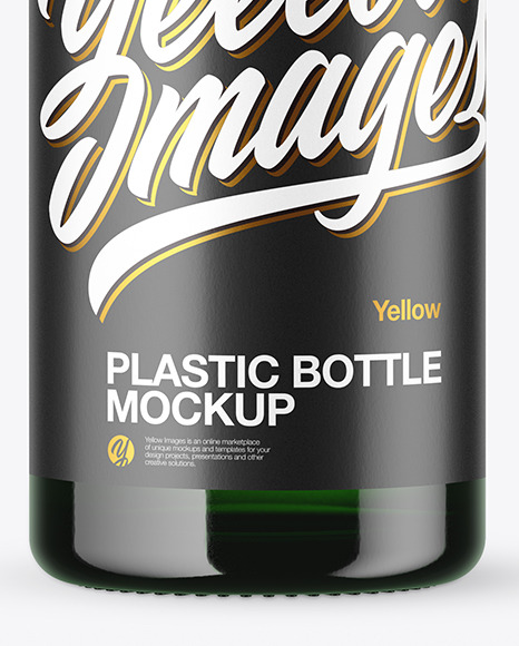 50ml Green Glass Bottle Mockup 50ml Green Glass Bottle Mockup
