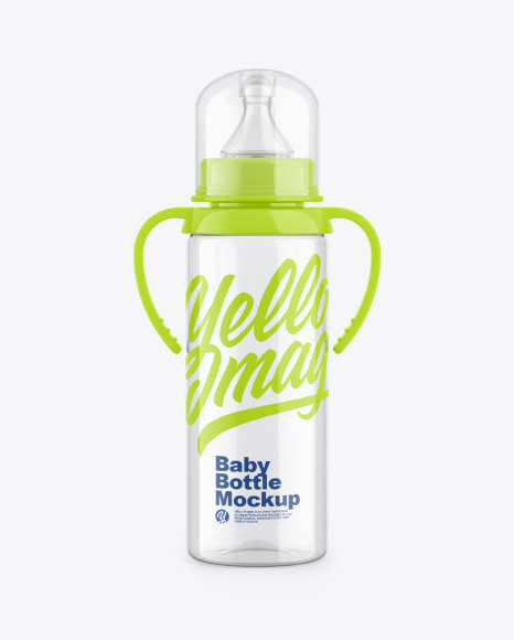Clear Baby Bottle Mockup Clear Baby Bottle Mockup
