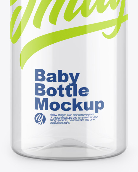 Clear Baby Bottle Mockup Clear Baby Bottle Mockup