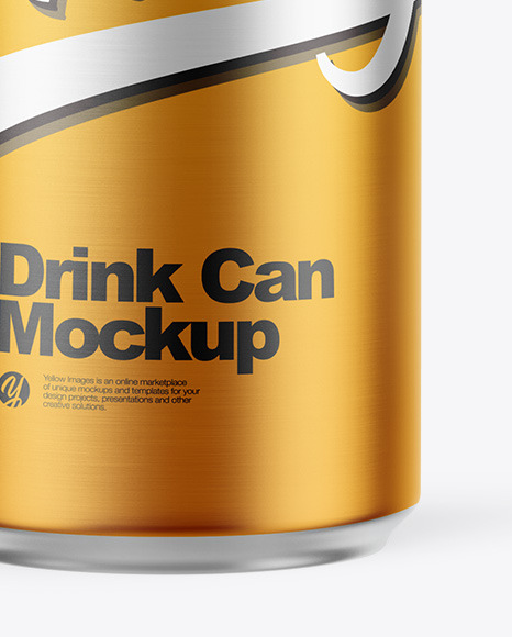 Matte Metallic Drink Can Mockup Matte Metallic Drink Can Mockup