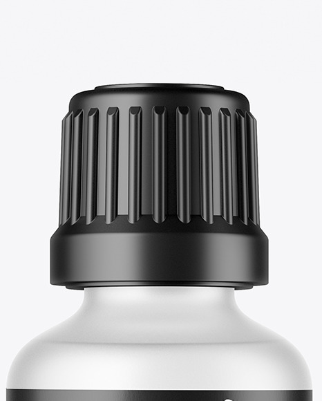 50ml Frosted Glass Bottle Mockup 50ml Frosted Glass Bottle Mockup