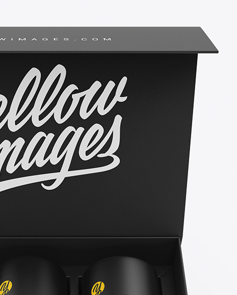 Three Tubes in a Box Mockup PSD #1