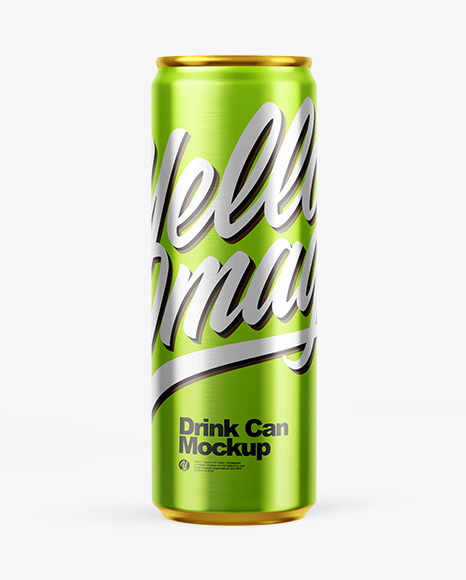 Metallic Drink Can Mockup Metallic Drink Can Mockup