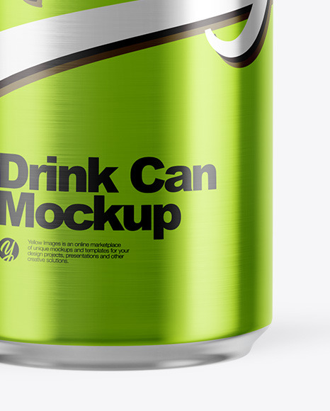 Metallic Drink Can Mockup Metallic Drink Can Mockup
