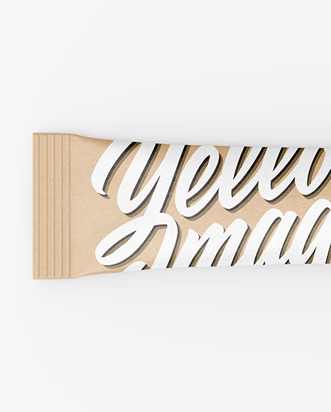 Kraft Stick Sachet Mockup Kraft Stick Sachet Mockup