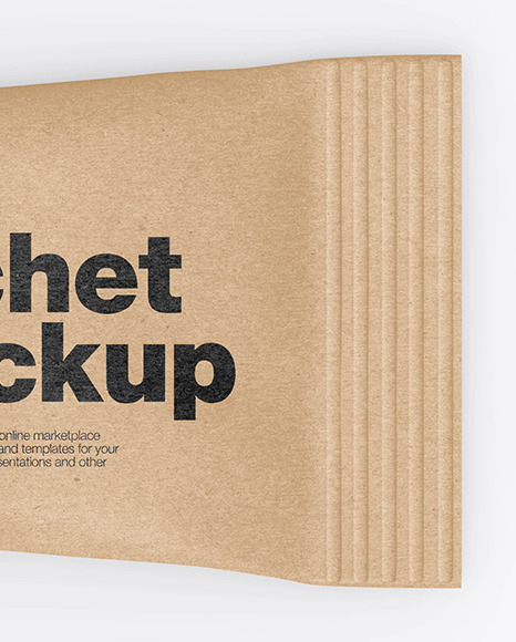 Kraft Stick Sachet Mockup Kraft Stick Sachet Mockup