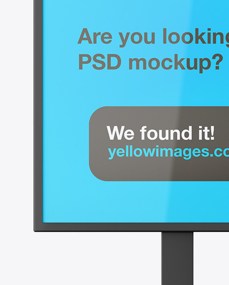 Glossy Display Stand Mockup PSD #2