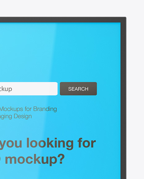 Glossy Display Stand Mockup PSD #1