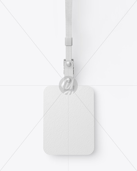 Download Lanyard w/ Paper ID Card Mockup Free Mockups