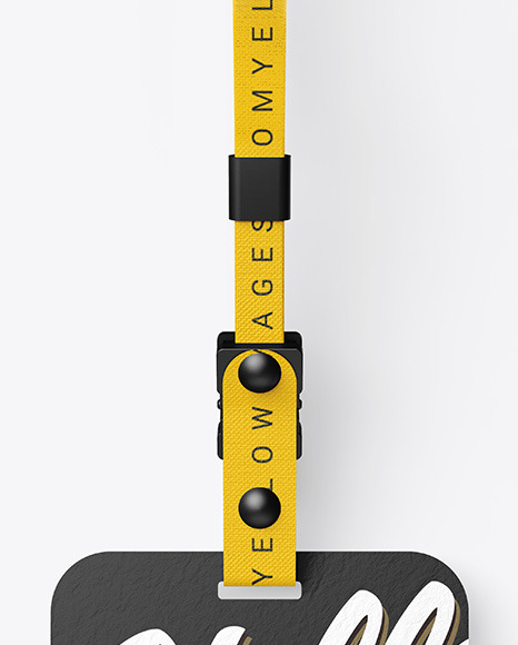 Lanyard w  Paper ID Card Mockup PSD #2