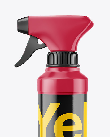 Glossy Trigger Spray Bottle Mockup Glossy Trigger Spray Bottle Mockup
