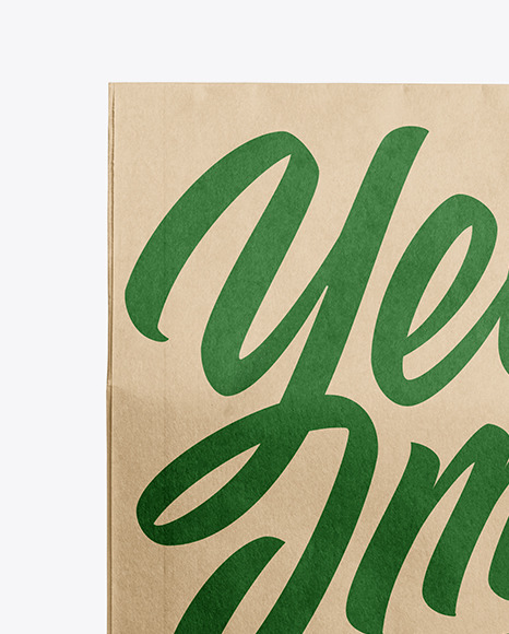 Kraft Food Bag Mockup Kraft Food Bag Mockup