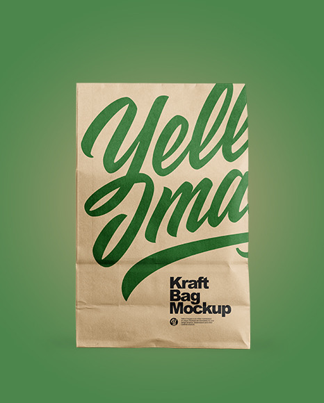 Kraft Food Bag Mockup Kraft Food Bag Mockup