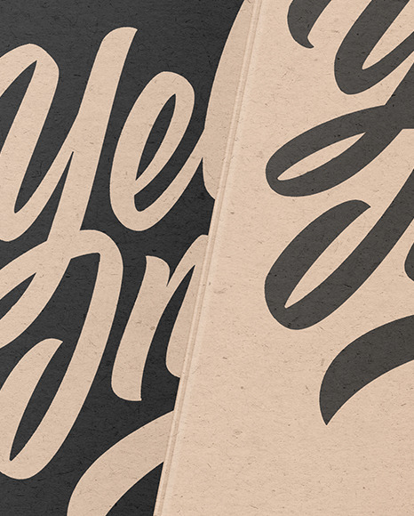 Kraft Paper Hardcover Books Mockup PSD #1