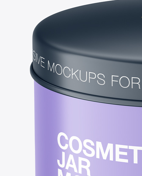 Matte Cosmetic Jar Mockup Matte Cosmetic Jar Mockup