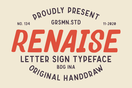 Renaise - Letter Sign Typeface