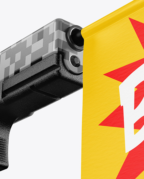 Glock with Flag Mockup