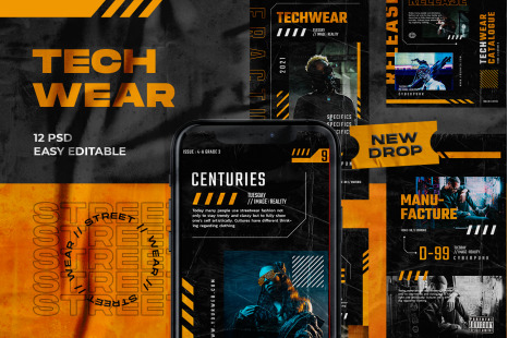 TECHWEAR Instagram Template