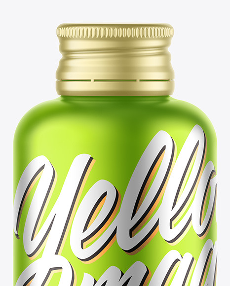 Matte Metallic Bottle Mockup Matte Metallic Bottle Mockup