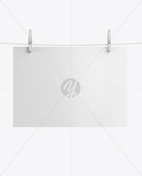 Download Matte Poster A4 w/ Pins Mockup Free Mockups