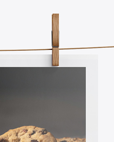 Matte Poster A4 w  Pins Mockup PSD #6