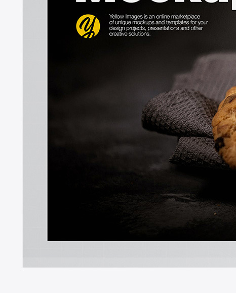 Matte Poster A4 w  Pins Mockup PSD #7