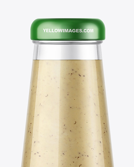 Mushrooms Sauce Bottle Mockup PSD #1