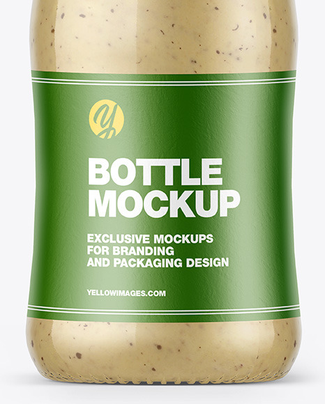 Mushrooms Sauce Bottle Mockup PSD #7