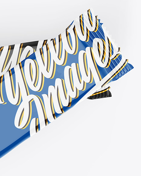 Two Glossy Snack Bars Mockup Two Glossy Snack Bars Mockup