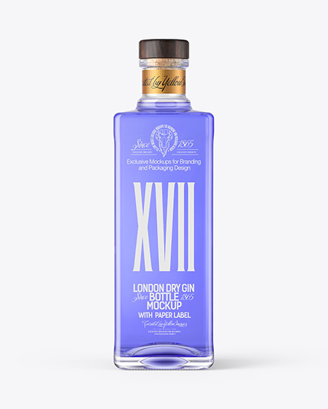 Download Square Gin Bottle Mockup In Bottle Mockups On Yellow Images Object Mockups