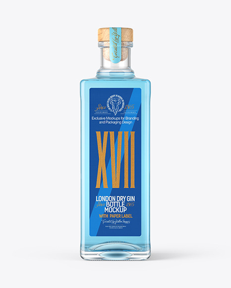 Download Square Gin Bottle Mockup In Bottle Mockups On Yellow Images Object Mockups