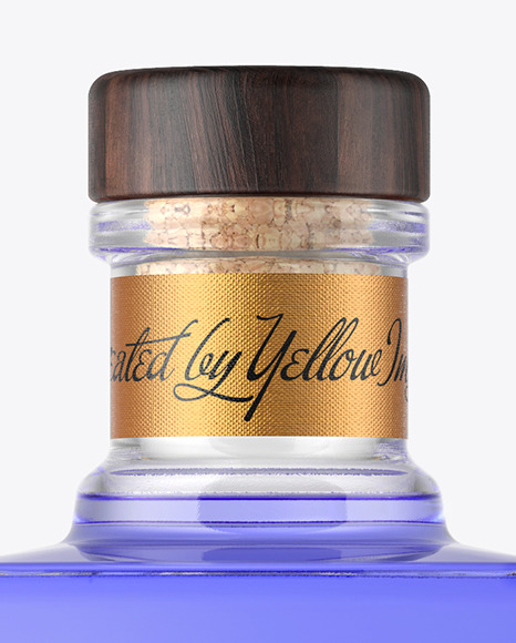 Square Gin Bottle Mockup Square Gin Bottle Mockup