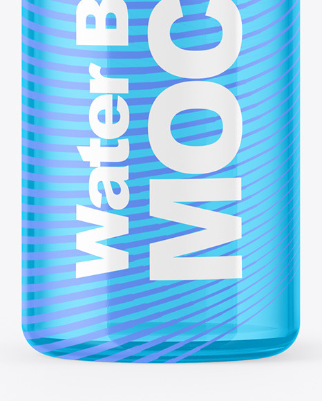 Transparent Water Bottle Mockup PSD #2