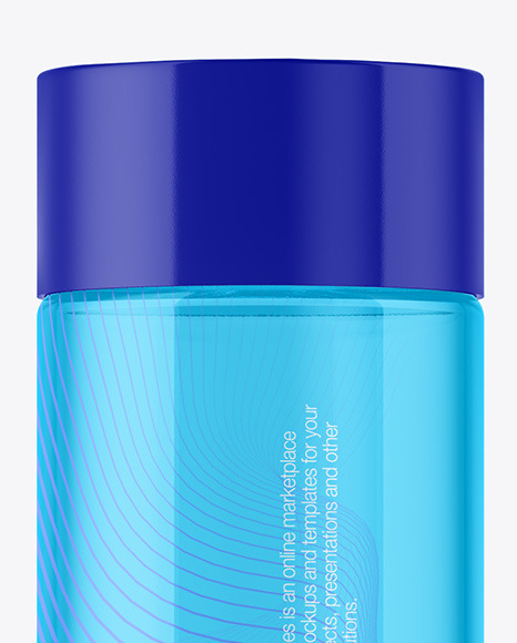 Transparent Water Bottle Mockup PSD #1