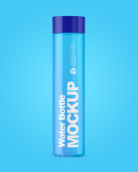 Transparent Water Bottle Mockup PSD #6