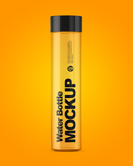 Transparent Water Bottle Mockup PSD #7