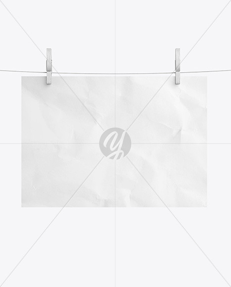 Download Crumpled Poster A4 w/ Pins Mockup Free Mockups