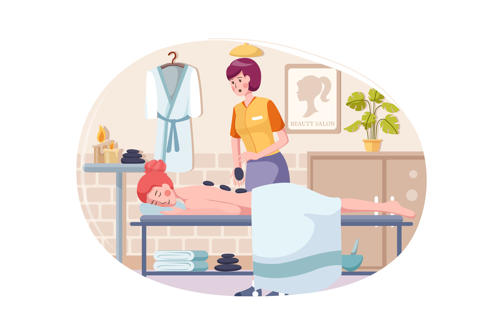 M202_Massage Service Illustrations