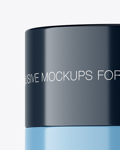 Glossy Cosmetic Jar Mockup Glossy Cosmetic Jar Mockup