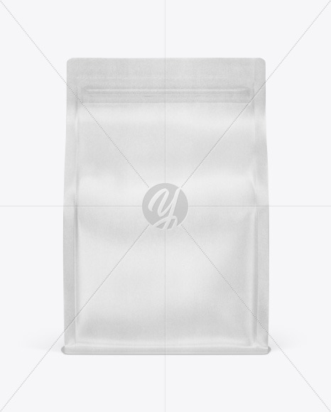 Kraft Food Bag Mockup In Bag Sack Mockups On Yellow Images Object Mockups