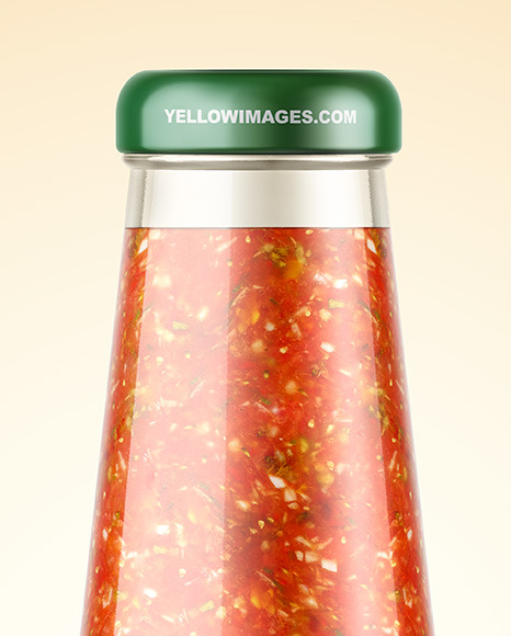 Hot Tomato Sauce Bottle Mockup Hot Tomato Sauce Bottle Mockup