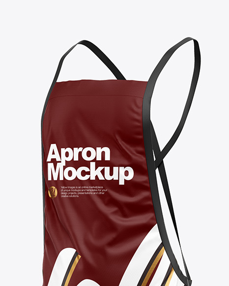 Download Apron Mockup in Apparel Mockups on Yellow Images Object ...