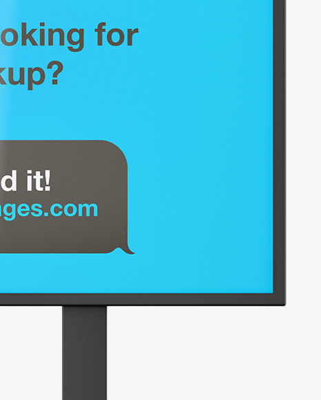 Glossy Display Stand Mockup PSD #2