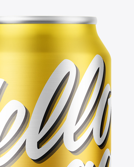 Matte Metallic Drink Can Mockup Matte Metallic Drink Can Mockup