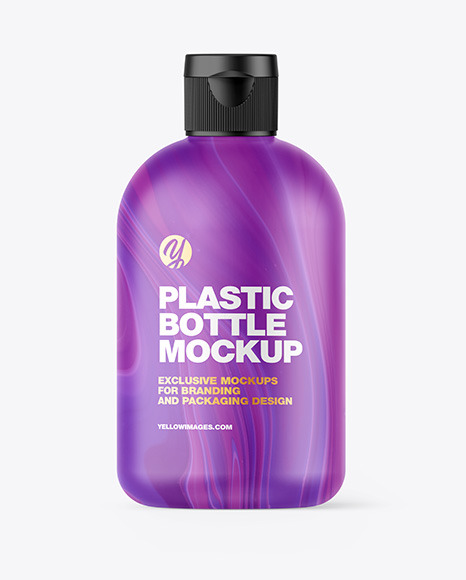 Matte Plastic Bottle Mockup